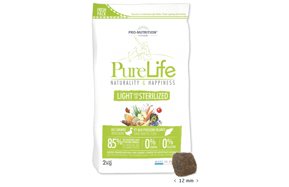 Light And Or Sterilized Pure Life Dog Pro Nutrition Flatazor